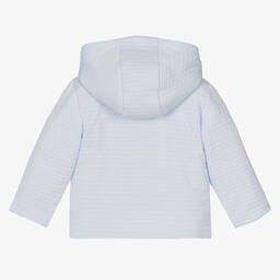 باتاشو-Blue Cotton Jersey Baby Jacket | Childrensalon Outlet