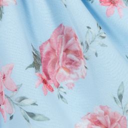 Patachou-Голубое шифоновое платье с цветочным рисунком | Childrensalon Outlet