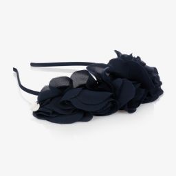 Patachou-Синий ободок с шифоновыми цветами | Childrensalon Outlet