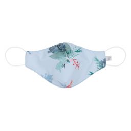 باتاشو-كمّامة ساتان لون أزرق بطبعة ورود | Childrensalon Outlet