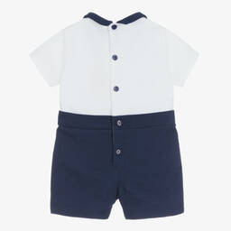 Patachou-Blue & White Baby Shortie | Childrensalon Outlet