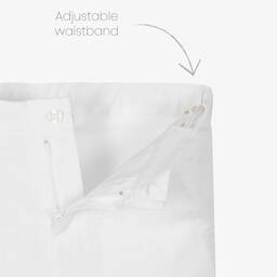 Patachou-Кремово-бежевый льняной костюм | Childrensalon Outlet