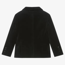 Patachou-Черный бархатный блейзер | Childrensalon Outlet