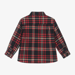 Patachou-Boys Blue Checked Button-Up Shirt | Childrensalon Outlet