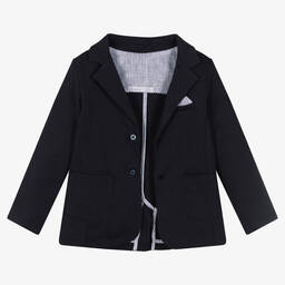 Patachou-Синий костюм из хлопка и льна | Childrensalon Outlet