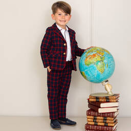 Patachou-Блейзер в красно-синюю клетку | Childrensalon Outlet