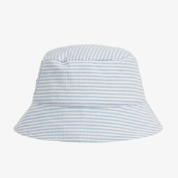 Patachou-Boys Blue Striped Anchor Hat | Childrensalon Outlet