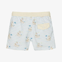 Patachou-Плавки-шорты в голубую полоску с медвежатами для мальчиков | Childrensalon Outlet