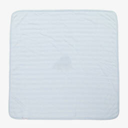 Patachou-Boys Blue & White Wool Blanket (93cm) | Childrensalon Outlet