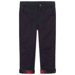 Patachou-Boys Blue Wool Trousers | Childrensalon Outlet