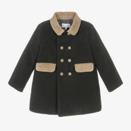 Patachou- معطف أولاد لون رمادي فحمي | Childrensalon Outlet