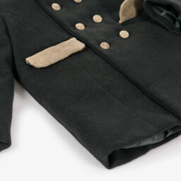 Patachou- معطف أولاد لون رمادي فحمي | Childrensalon Outlet