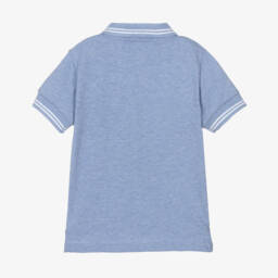 Patachou-بولو كلاسيكي أزرق قطن للأولاد | Childrensalon Outlet