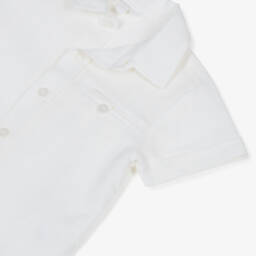 Patachou-Boys Classic Navy Linen Ensemble | Childrensalon Outlet