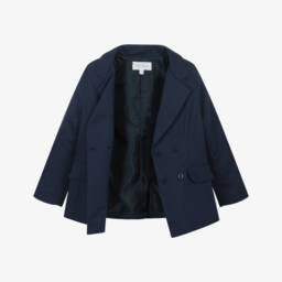 Patachou-Boys Classic Navy Linen Ensemble | Childrensalon Outlet