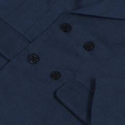 Patachou-Boys Classic Navy Linen Ensemble | Childrensalon Outlet