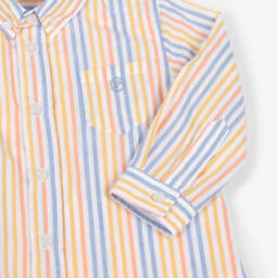 Patachou-Рубашка из хлопка с яркими полосками для мальчиков | Childrensalon Outlet