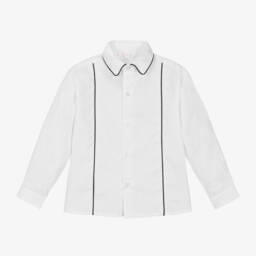 Patachou-Boys Cotton Shirt with Bow Tie | Childrensalon Outlet