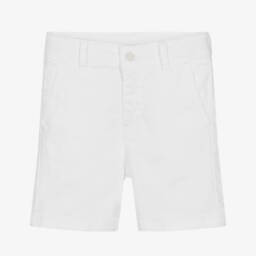 Patachou-Boys Crisp Cotton Twill Shorts | Childrensalon Outlet