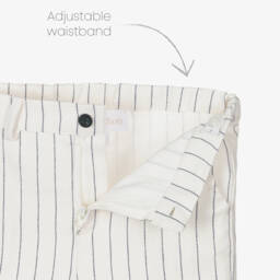 Patachou-طقم أنيق مخطط باللون العاجي للأولاد | Childrensalon Outlet