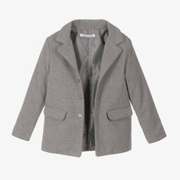 Patachou-Серый фланелевый блейзер | Childrensalon Outlet