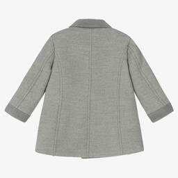 Patachou-Boys Grey Flannel Coat | Childrensalon Outlet