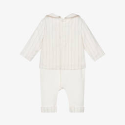 Patachou-Кремовый льняной хлопковый боди для мальчиков | Childrensalon Outlet