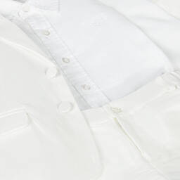 Patachou-Boys Ivory Shorts Suit | Childrensalon Outlet