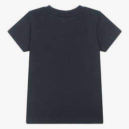 Patachou-Синяя хлопковая футболка в морском стиле для мальчиков | Childrensalon Outlet