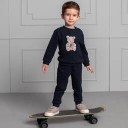 Patachou-Синий спортивный костюм из хлопка | Childrensalon Outlet