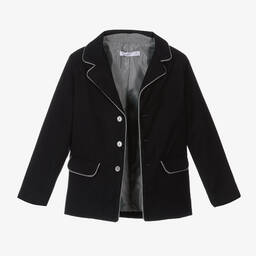 Patachou-Синий фланелевый блейзер для мальчиков | Childrensalon Outlet