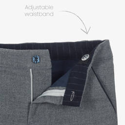 Patachou-Boys Navy Blue & Grey Trouser Set | Childrensalon Outlet
