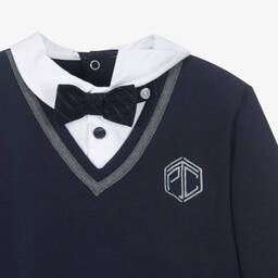 Patachou-Boys Navy Blue & Grey Trouser Set | Childrensalon Outlet