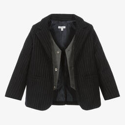 Patachou-Синий блейзер в тонкую полоску | Childrensalon Outlet