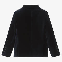 Patachou-Синий бархатный блейзер | Childrensalon Outlet