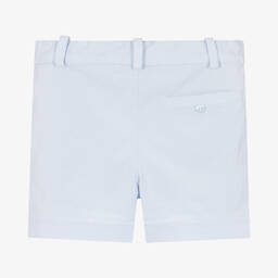 باتاشو-شورت برمودا قطن تويل لون أزرق فاتح للأولاد | Childrensalon Outlet