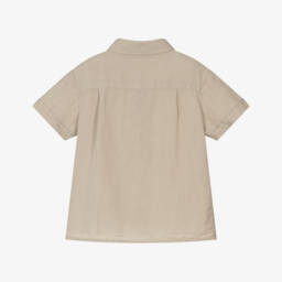Patachou-قميص أولاد بلون الرمل من الكتان والقطن | Childrensalon Outlet