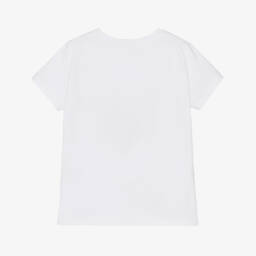 Patachou-تيشيرت أبيض بطبعة شاطئ للأولاد | Childrensalon Outlet