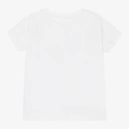 Patachou-Boys White Cotton Map T-Shirt | Childrensalon Outlet