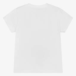 Patachou-Белая хлопковая футболка с теннисными ракетками для мальчиков | Childrensalon Outlet