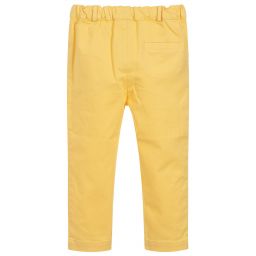 Patachou-Boys Yellow Cotton Chinos | Childrensalon Outlet