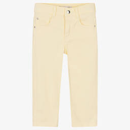 Patachou-Boys Yellow Cotton Trousers | Childrensalon Outlet