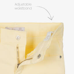 Patachou-Boys Yellow Cotton Trousers | Childrensalon Outlet