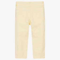 Patachou-Boys Yellow Cotton Trousers | Childrensalon Outlet
