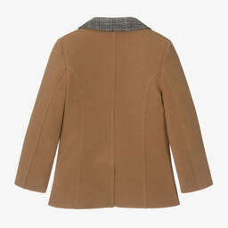 Patachou-Girls Beige Crêpe Blazer | Childrensalon Outlet