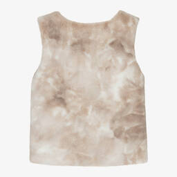 Patachou-Бежевый жилет из искусственного меха | Childrensalon Outlet