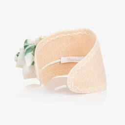 باتاشو-طوق للشعر ساتان لون بيج للبنات | Childrensalon Outlet