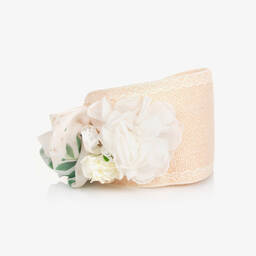 باتاشو-طوق للشعر ساتان لون بيج للبنات | Childrensalon Outlet