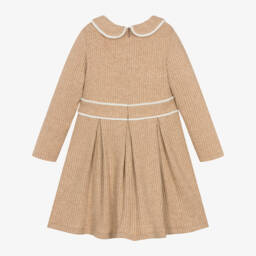 Patachou-فستان مضلع محبوك لون بيج | Childrensalon Outlet