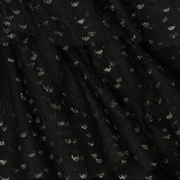 Patachou-Girls Black Chiffon & Tulle Ruffle Skirt | Childrensalon Outlet